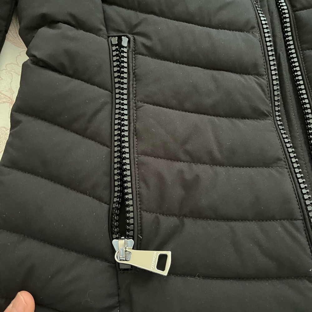Calvin Klein Women's Black Hooded Puffer Jacket XS - Picture 3 of 11